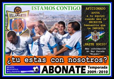 LA U.D. VILLAMARTIN Y SU CANTERA NECESITAN MAS QUE NUNCA A SUS ABONADOS. ¡¡¡¡ ABONATE !!!! AYUDA Y APOYA A TU EQUIPO